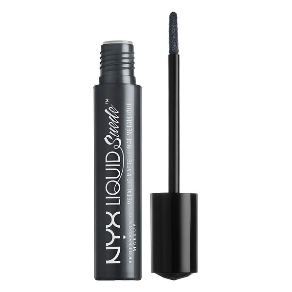 NYX PROFESSIONAL MAKEUP Liquid Suede Metallic Matte Lipstick - Go Rogue (Gun Metal)