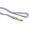 J&J Dog Supplies Biothane Dog Leash, 3/4" Wide by 6' Long, Gray