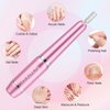JIASHENG USB Electric Nail Drill, Nail Drill Portable Electric Nail File for Acrylic Gel Nails, Professional Nail Drill Kit Manicure and Pedicure Kit with Nail Drill Bits for Home and Salon Use, Pink