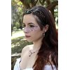 MOSTORY Black Crystal Crown Raw Quartz Headband Fairy Moon Headpiece Dark Rhinestone Tiara Elf Circlet for Women Girls Renaissance Halloween Cosplay Goth Wedding Photo Shoot