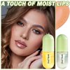 Lip Plumper Set,Hydrating Lip Mask Reduce Fine Lines & Lip Enhancer Set,Moisturizing Lip Plumper Gloss,Day & Night Lip Care Serum Fuller Lip Plumping Lip Gloss Set（2PCS）