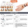 96PCS Violin Temporary Tattoos Stickers Music Theme Birthday Party Decorations Favors Supplies Decor Musical Instrument Orchestral Violinist Tattoo Gifts For Kids Boys Girls School Prizes Carnival