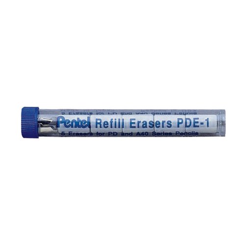 Pentel® Quicker Clicker™ Eraser Refills, Pack Of 15