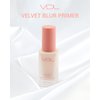 VDL Velvet Blur Makeup Primer (Matte Finish, 1.01fl oz) - Korean Makeup Base for Perfect, Flawless, Smooth Skin. Oil Control, Makeup Enhancer for All-Day Long Wear.