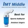 Bigbreathe IMT Middle(Blue) | Inspiratory Muscle Trainer for Amateur Players and Singers, Breathing Exercise Device, Compact and Easy to Clean