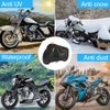 300D Heavy Duty Motorcycle Cover, Seceles All Season Durable Waterproof Outdoor Protection Scooter Cover 4 Reflective Tape Storage Bag Fits up to 81" Yamaha Honda Harley Suzuki (XL: 86" * 37" * 50")