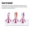 2 Sets Pink Nail Stand for Press on Nails Display, Magnetic Fake Nails Holder for Painting Nails Practices, Beginner Acrylic Nail Art Kit Accessories, Nail Salon Equipment and Decor