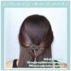 2 Pieces Viking Celtic Hair Clips Hairpins Viking Silver Hair Stick Celtic Knot Viking Jewelry Hair Clips for Ladies or Women