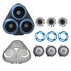Replacement SH60 Complete Head Assembly for Philips Norelco Mens Cordless Wet Dry Electric Shaver SH50 5000 S6011 S6550 S6840 S6580 S6670
