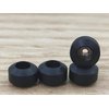 LEEFAI Pro Fingerboard 75d Urethane Wheels -Black Mini Finger Skateboard Bearing Wheel Handmade Polyurethane Material -Size -7.8 * 4.8mm