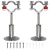 Eyourlife 2 PCS Stainless Steel Ceiling Pipe Bracket, Wall Mount Ceiling Pipe Support, Adjustable Pipe Support Clamp Pipe Straps with Screws, Fit for Dia 32mm 1 inch Pipe