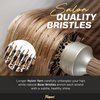 Fagaci Professional Round Brush for Blow Drying with Natural Boar Bristle, Round Brush | Nano Technology Ceramic + Ionic for Hair Styling, Drying, Healthy Hair, Volume | Hair Brush + 4 Styling Clips