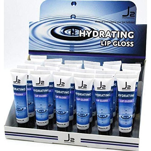 J2 Lip Gloss Hydrating 24 Pieces Display (Pack of 1)