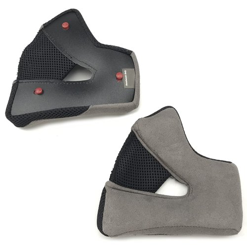 BELL MX-9 Adventure Cheek Pads Set Dual Sport Motorcycle Helmet Accessories - Black / 40MM