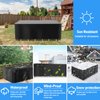 Patio Table Cover 100% Waterproof, 72x47x28 inch Outdoor Table Cover Rectangular, Patio Furniture Cover for Dinning Furniture, Picnic Coffee Tables Chairs and Sofas, Black