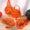 Shihanee Sport Party Favor Bags Ball Themed Party Goody Candy Bags Sport Game Treat Bags Baseball Football Basketball Soccer Non Woven Gift Bags Sport Theme Party Supplies (Basketball,50 Pcs)