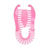 Flexible Interlocking Banana Clip Clincher Interlocking Two Sides Hair Comb (Light Pink)