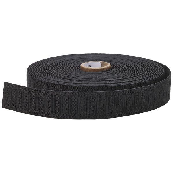 PEARL No Roll Elastic, 1" to 10 yd, Black