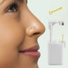 Self NOSE Piercing Gun Kits inside Yellow Gold Piercing Rings Disposable Safety 1/100 With Moment Tool With Ring Stud Pierce Kit GP201 (2 Pack)