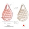 Terra Distribution Scalp Massager Scrubber Exfoliator [Made in Japan] 3 Tools-in-1 Hair Scalp Massager, Dandruff Brush for Head Massage, Dandruff, Hair Growth, Men, Women, and Gift (Pink)