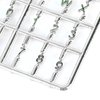 Doll House Letters Numbers, 1/12 Miniature Front Door Furniture Numbers Door Accessory(Silver)