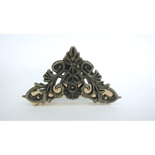 Generic Medium gold and bronze triangle metal filigree hair claw clip fine thin hair