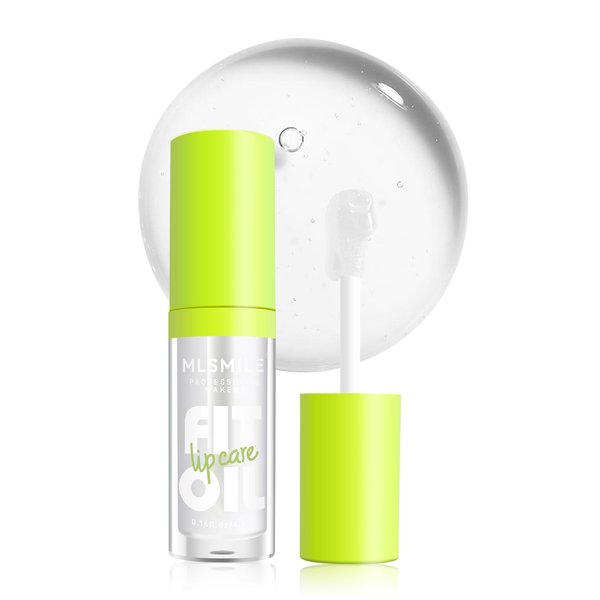 MLSMILE 4 Colors Lip Oil Lip Glaze Set, Tinted Gloss Lip Gloss Oil, Plumping Moisturizing and Nourishing Lips, Long Lasting Fresh and Smooth Lip Care Set - B#