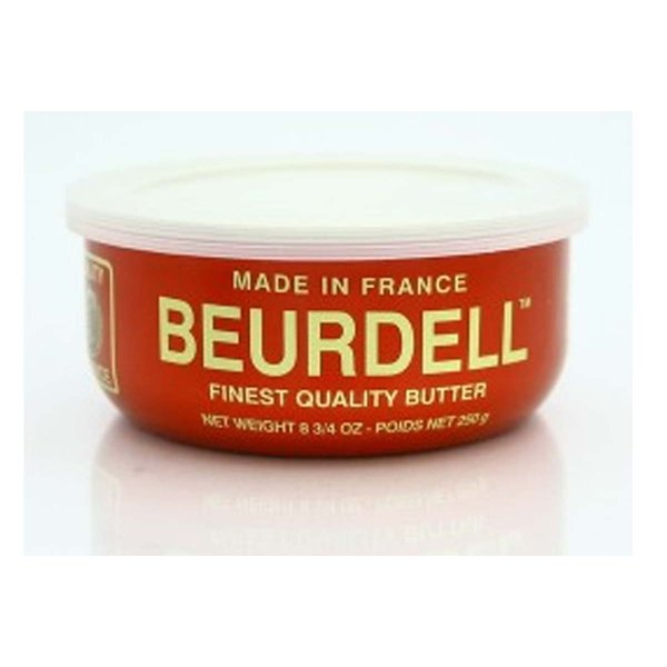 Beurdell French Salted Butter (100% Natural Pasteurized Butter) - 8.8oz (Pack of 3)