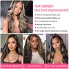 28 Inch Highlight Balayege 13x6 Lace Front Wig Human Hair Body Wave FB/27 Ombre Hd Lace Frontal Wig 180 Density Glueless Brazilian Lace Front Wigs Human Hair Bleached Knots Pre Plucked With Baby Hair