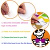 Happy Storm Halloween Party Games Pin The Bow Tie on The Mr. Bones Game Halloween Party Supplies Favors for Kids Halloween Pin Game with 24 Bow Tie Reusable Stickers