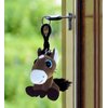 DolliBu Big Eyes Horse Stuffed Animal Toy Keychain - Soft Horse Keychain Stuffed Animals Small Charm for Backpack, Handbag and Purse, Perfect Horse Plush Animal Toys for Kids and Adults - 5.75 Inches