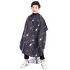 PERFEHAIR Kids Haircut Barber Cape Cover for Hair Cutting,Styling and Shampoo, for Boys - Black Space Printing