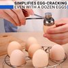 Stainless Steel Egg Cracker Tool - Egg Cutter Egg Shell Cutter Tool Egg Cracker Tool for Eggs Kitchen Gadgets - Egg Shell Opener Topper Cutter Egg Cup Cutter Egg Cracking Tool Handheld Egg Slicer