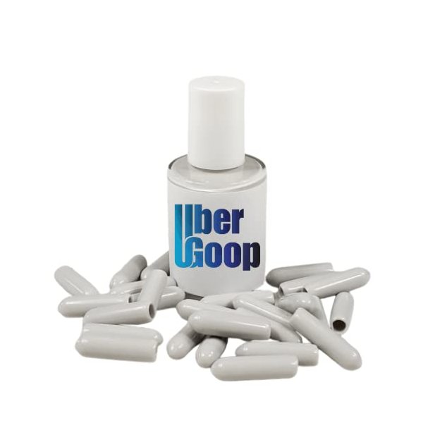 Light GREY Uber Goop Dishwasher Rack Coating/Glue w/25 caps …
