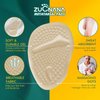 ZUCNANA Metatarsal Pads Ball of Foot Cushions (6 Pairs), Non-Slip High Heel Cushion Inserts Women, One Size Fits All Shoe Inserts for Women and Men, Reusable Foot Pads All Day Pain Relief and Comfort