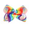 Rainbow Hair Clip Pin Bow Girls Ribbon Hair-bow Hairclips Hair Accessories JHP01 (-Bow)