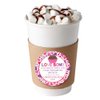 Love Bomb Heart Themed Hot Cocoa Bomb Packaging Sticker Labels for Valentine's Day, Total of 40 2" Circle Stickers by Amanda Creation
