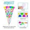 Hoyols Quick Hair Beader for Loading Beads Braid Stringer Hair Beading Tools Kit Ponytail Maker Styling Magic Topsy Hair Tail for Kids Girls Colorful (6pcs Multi Color w/beads)