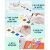 Vileafy Painting Kit for Kids Ages 4-8 Years Old, Paint Party Favors -Paint with Water Books for Toddlers -24PCS Pocket Watercolor Painting Bookmarks(24 Cards+24 Brushes)