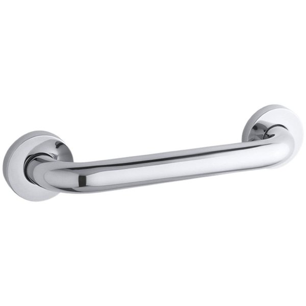 Kohler K-14560-S Contemporary 12 Inch Bathroom Grab Bar Polished Stainless Steel
