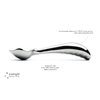 Stainless Steel Ice Cream Scoop by Midnight Scoop - Ergonomic Ice Cream Scooper for Hard Ice Cream - Dishwasher Safe Ice Cream Spade