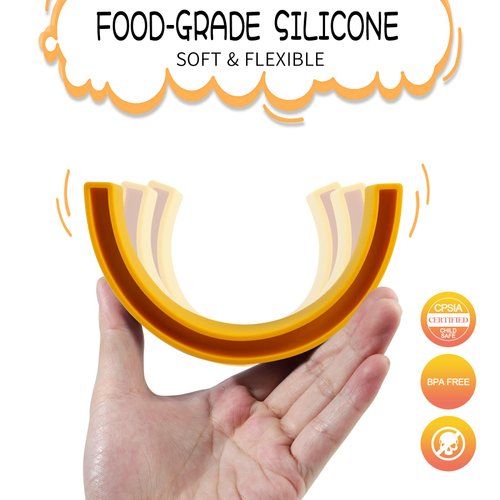 MCGMITT Rainbow Stacker Toy, Silicone Rainbow Stacking Toy, Rainbow Building Blocks, Kids and Toddler Stacking Toy, Rainbow Decor Toys, Helps Kids Develop Hand-Eye Coordination, 5 Layers