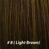 25 Strands Wavy Body Wave Micro Ring Links Locks Beads Keratin Stick I Tipped Pre Bonded Human Hair Extensions Color #8 (Light Brown)