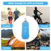 WRELS 200ml/350ml/500ml Collapsible Soft Flask,BPA Free Folding Soft Water Bottle with Hanging Ring,Lightweight TPU Hydration Flask for Running Marathon Cycling Hiking(350ml-2 Packs)