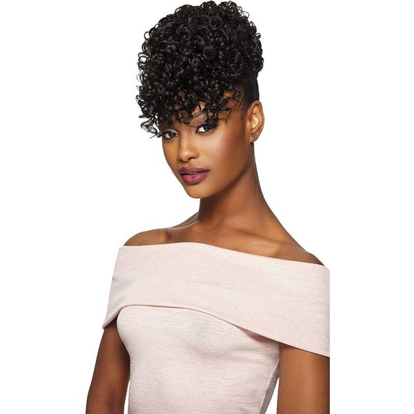 Outre SOFTIE (1B Off Black) Timeless Pineapple Pony Synthetic Drawstring Ponytail