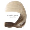 WENNALIFE Tape in Hair Extensions Human Hair, 20pcs 50g 18 inch Sandy Brown to Platinum Blonde Remy Hair Extensions Straight Human Hair Tape in Extensions Skin Weft Tape Extensions Human Hair