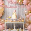 Breling Pre-Strung In My Engaged Era Banner 20 Ft Engagement Party Decorations Engagement Foil Banner Happy Engagement Party Banner Bachelorette Banner Bachelorette Party Decor Supplies (Pink)