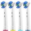 Professional White Replacement Brush Heads w/ 3D Whitening, Compatible with Oralb Braun Electric Toothbrush- 8 Pro Style- Fits The Oral-B Kids Care 1000 Etc.