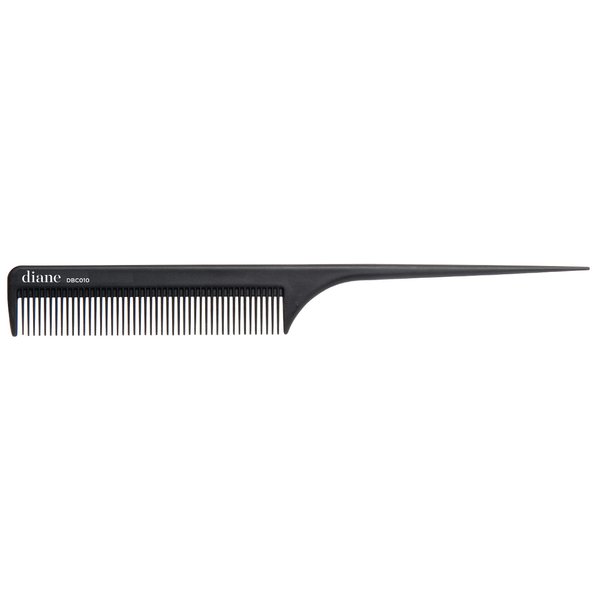 Diane Dbc010 Carbon Rat Tail Comb, Black, 8 Inch
