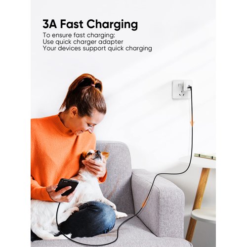 CableCreation USB C Cable [2pcs 6.6ft], Braided USB-A to USB-C Fast Charging Slim Type C Data Cord for Power Bank, Galaxy S23, iPad Pro iPad Mini, iPad Pro,iPhone 15/16,Android Auto/Cellphone